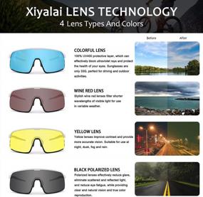 img 3 attached to Xiyalai Polarized Sport Sunglasses: 4 Interchangeable Lens For Cycling, Golf & Baseball!