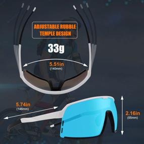 img 1 attached to Xiyalai Polarized Sport Sunglasses: 4 Interchangeable Lens For Cycling, Golf & Baseball!