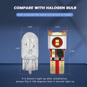 img 3 attached to 🔦 Error-Free LED Bulbs: 2-Pack 194 & 168 LED Bulb Set for License Plate & Interior Lights