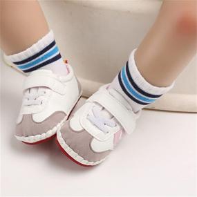 img 3 attached to 👟 HsdsBebe Leather Walking Sneakers Slippers Boys' Shoes - Comfortable and Stylish Footwear