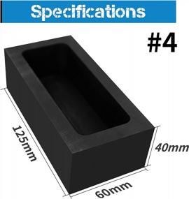 img 3 attached to 2Kg High-Purity Graphite Ingot Molds For Melting Copper, Gold, Silver & More - 113Ml/3.82Fl Oz GONGYI Crucible