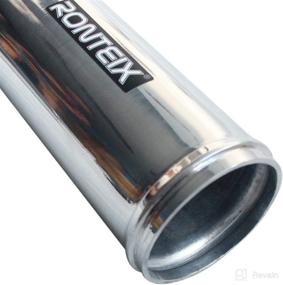 img 3 attached to 🔄 Ronteix 4-inch (102mm) 90 Degree Bend Universal Polished Aluminum Elbow Pipe Tubing