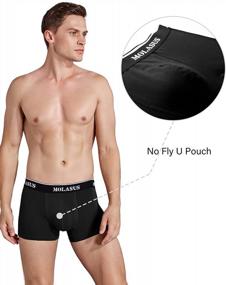 img 2 attached to Cotton Comfort And Flexibility: Molasus Men'S Stretch Trunks Underwear With Tagless Design And Pack Of 5