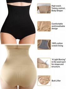 img 1 attached to Pack Of 3 Womens High Waist Shapewear Panties For Tummy Control And C-Section Recovery By IloveSIA