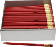 красные круглые карандаши revmark jumbo - 72 упаковки из кедрового дерева, изготовленного в сша, для плотников, строителей, столяров, каркасников, проектов «сделай сам» и многого другого! логотип