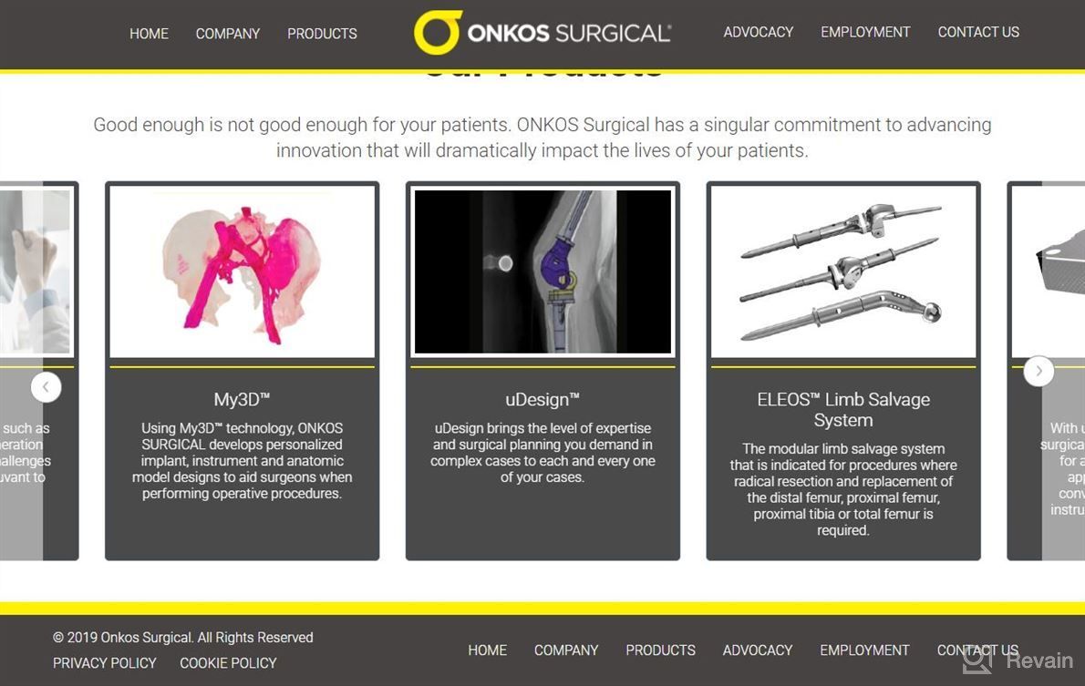 img 1 attached to Onkos Surgical review by Kevin Hawkins