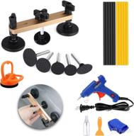 🔧 automotive dent repair kit - bridge puller and hot glue gun set for paintless dent removal on car body - ideal for fixing minor dents, door dings, and hail damage логотип