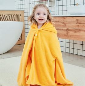 img 2 attached to Moorfowl Absorbent Toddler Bathrobe Girls 28