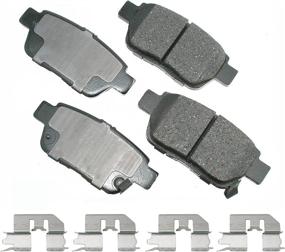 img 1 attached to 🚗 Akebono-ACT1103 Brake Pad Set: Superior Performance and Reliability!