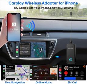 img 2 attached to Upgrade To Wireless Apple CarPlay: WonVon'S Plug & Play Fast Connect Converts Wired To Wireless With No Delay