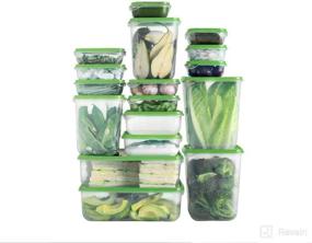 img 3 attached to 🍽️ IKEA PRUTA BPA Free Food Container Set of 17, Microwave, Freezer, and Dishwasher Safe - Available at BestShop201314