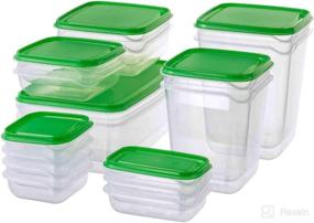 img 4 attached to 🍽️ IKEA PRUTA BPA Free Food Container Set of 17, Microwave, Freezer, and Dishwasher Safe - Available at BestShop201314