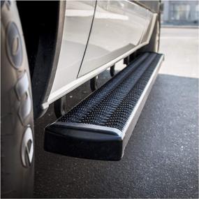img 1 attached to 🏃 LUVERNE 415254-401473 Grip Step Black Aluminum 54-In Running Board for ProMaster 1500, 2500, 3500 - Passenger Side