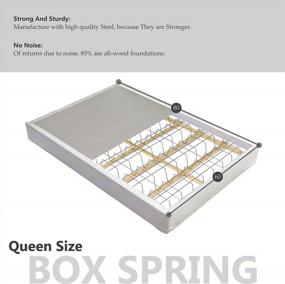 img 1 attached to Enhance Sleep Quality With Greaton'S Queen Size Low Profile Metal Box Spring/Foundation For Traditional Mattresses