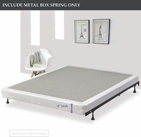 img 3 attached to Enhance Sleep Quality With Greaton'S Queen Size Low Profile Metal Box Spring/Foundation For Traditional Mattresses