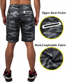 img 1 attached to HOMETA Мужские шорты для бега 2-в-1 Легкие спортивные штаны для тренировок в тренажерном зале 7 дюймов с карманами на молнии