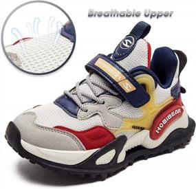 img 1 attached to HOBIBEAR Lightweight Athletic Sneakers For Kids - Perfect For Running, Walking, And Sports!