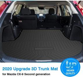 img 3 attached to 🚗 Mixsuper Custom Fit Cargo Liner for Mazda CX-9 2016-2022: All Weather Trunk Mat Accessories