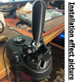 img 2 attached to 🔧 Enhance Your Logitech Shifter with Obokidly DIY Sequential Shifter Knob Mod: Black Edition Accessories for G29/G25/G27 Steering Wheels