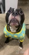 img 1 attached to Stretchable Yellow Duck Dog And Cat Pajamas For Small Dogs - Soft Material Dog Apparel For Comfy Sleepwear review by Brad Bryant