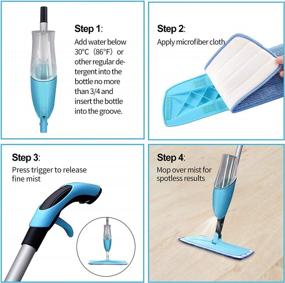 img 3 attached to Efficient Cleaning Made Easy With Yocada Microfiber Spray Mop And Washable Pads For Any Floor Type