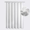 titanker extra long white shower curtain liner - waterproof and washable, 72 x 84 inches with magnets and soft lightweight polyester fabric for a luxurious bathroom experience logo