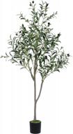 add a touch of nature with viagdo's 4.6ft artificial olive tree - perfect for modern home decor! логотип