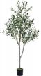 add a touch of nature with viagdo's 4.6ft artificial olive tree - perfect for modern home decor! logo