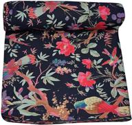 100% cotton floral print running fabric for dressmaking, home décor crafting, sewing - 2.5 yards indian fabric by the yard logo