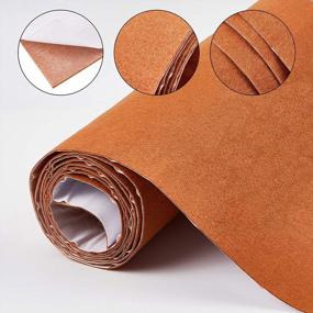 img 1 attached to Самоклеящаяся подкладка для полки из войлочной ткани BENECREAT - коричневый, толщина 1 мм