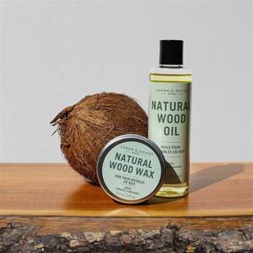 img 3 attached to 🍊 Caron & Doucet - Natural Wood Conditioning Oil and Wax Bundle - 100% Plant Based Polish & Conditioner - Orange Scent - Ideal for Furniture Care - 8oz