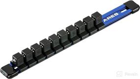 img 4 attached to Ares 70343-1/2-Inch Drive Blue 9.84-Inch Socket Organizer: Efficiently Store and Organize up to 10 Sockets - No More Misplaced Tools!