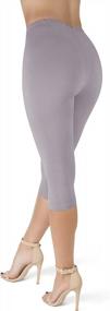 img 3 attached to Yoga Leggings - High Waisted Capri & Full Length SATINA Fitness Pants
