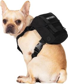 img 4 attached to OneTigris Dog Pack, Durable Backpack for Small to Medium Dogs with Litter Bag Exit - Perfect for Camping, Hiking, and Daily Walks (Black, X-Small)