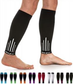 img 4 attached to Newzill Compression Calf Sleeves (20-30MmHg) For Men And Women - Ideal Alternative To Compression Socks, Perfect For Running, Shin Splints, Medical Needs, Travel, And Nursing