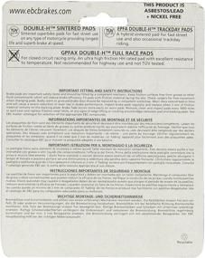 img 1 attached to 🔥 High Performance EBC Brakes FA181HH Disc Brake Pad Set - Black, One-Size: The Ultimate Choice for Superior Stopping Power