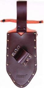 img 3 attached to Pointer Metal Detector Holster Digger Pouch Waist Brown Leather Sheath 2In1 For PinPointer And Digging Tool Shovel Garden Detecting