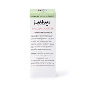 img 1 attached to Ladibugs Cradle Cap Remedy Kit - 3Oz Serum & Fine-Toothed Comb For Scalp Scales, Flakes, Softening And Soothing