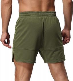 img 1 attached to Stay Comfortable And Stylish With Aimeilgot Men'S Casual Elastic Waist Shorts For Summer