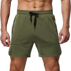 img 4 attached to Stay Comfortable And Stylish With Aimeilgot Men'S Casual Elastic Waist Shorts For Summer