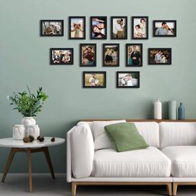 img 1 attached to Display Your Memories In Style With HappyHapi 4X6 Picture Frame - Set Of 2 Black Frames For Tabletop Or Wall Decoration