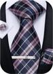 men's plaid silk tie, pocket square, cufflinks & tie clip set - dibangu wedding business logo
