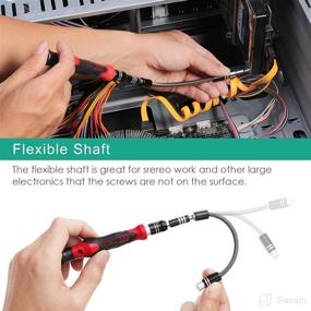 img 1 attached to 🔧 ORIA Precision Screwdriver Kit, 60 in 1: Complete Set for Mobile Phones, Game Consoles & More - Red