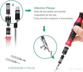 img 2 attached to 🔧 ORIA Precision Screwdriver Kit, 60 in 1: Complete Set for Mobile Phones, Game Consoles & More - Red