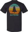 experience the beauty of northwoods with venado's mens graphic tees - northwoods sunset t-shirt logo