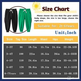 img 3 attached to 👶 IjnUhb Toddler Boys Sweatpants: Adjustable Waist for Unisex Girls & Casual Baby Joggers