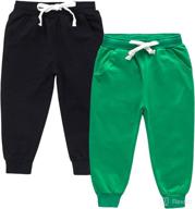 👶 ijnuhb toddler boys sweatpants: adjustable waist for unisex girls & casual baby joggers логотип