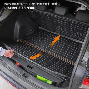 img 3 attached to 🔒 Ultimate Protection: Bomely Fit 2019-2022 Rav4 Floor Mats & Cargo Liner Set - All-Weather Toyota Rav4 Accessories!