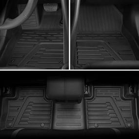 img 2 attached to 🔒 Ultimate Protection: Bomely Fit 2019-2022 Rav4 Floor Mats & Cargo Liner Set - All-Weather Toyota Rav4 Accessories!