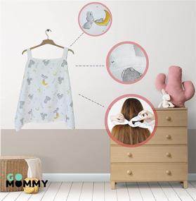 img 3 attached to 🤱 Go Mommy Muslin Nursing Cover: Breathable & Lightweight Cotton Apron for Breastfeeding Essentials - Ensuring Mom's Privacy & Comfortable Baby Feeding Scarf - Embracing Mother's Love in Breastfeeding